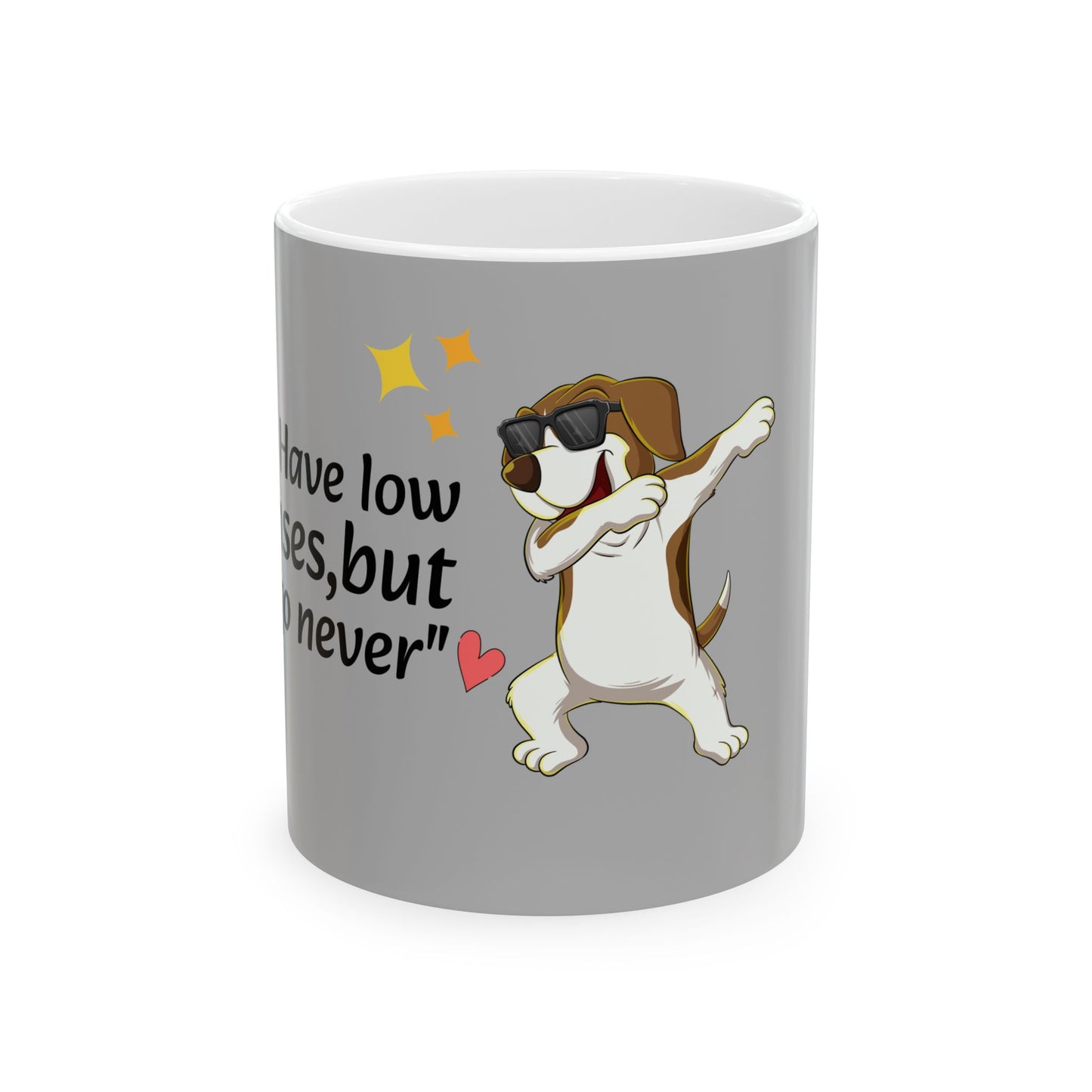 "funny coffee mug 11oz- "I may have low defenses,but my ego never"