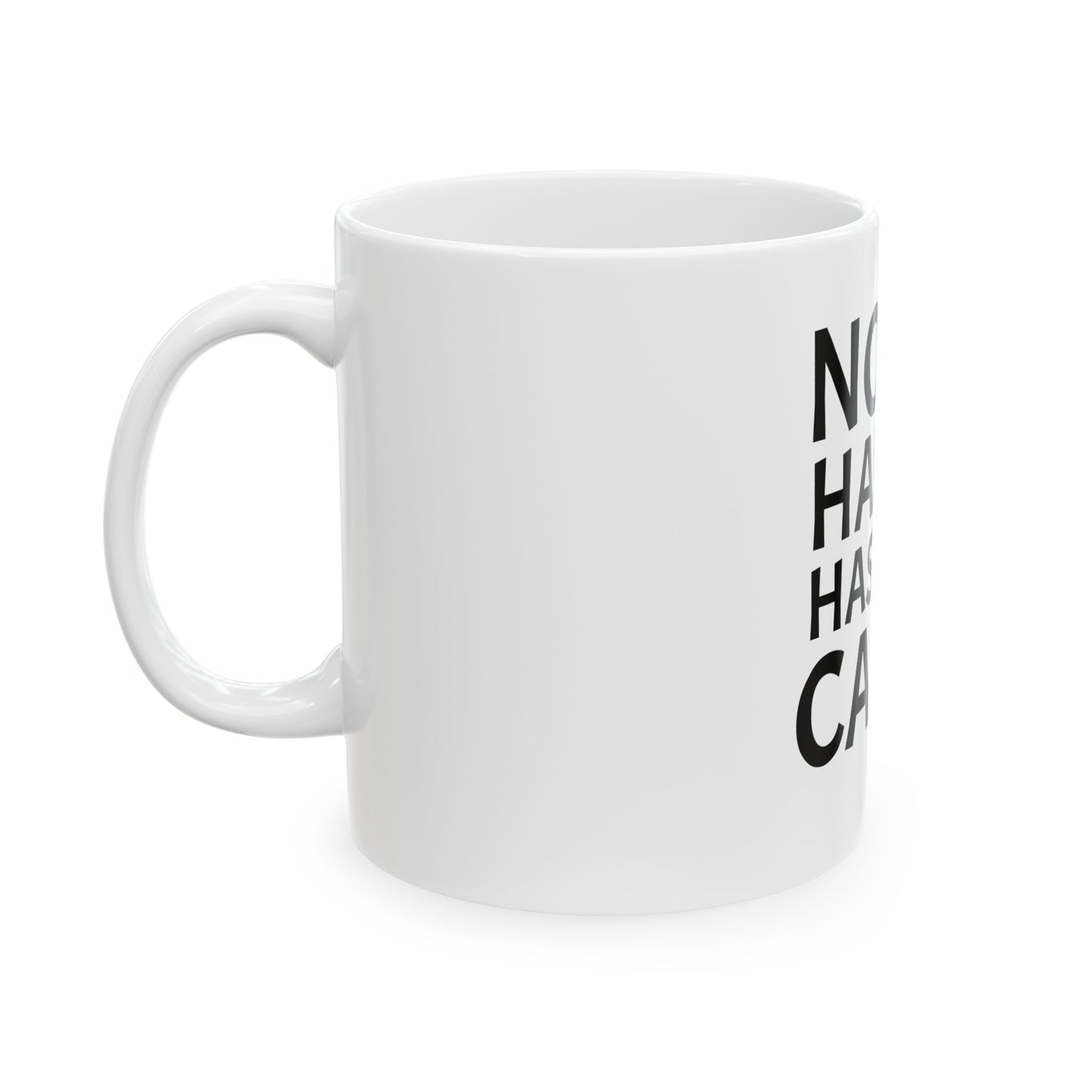 Taza divertida 11oz- "No me hables hasta el cafe"